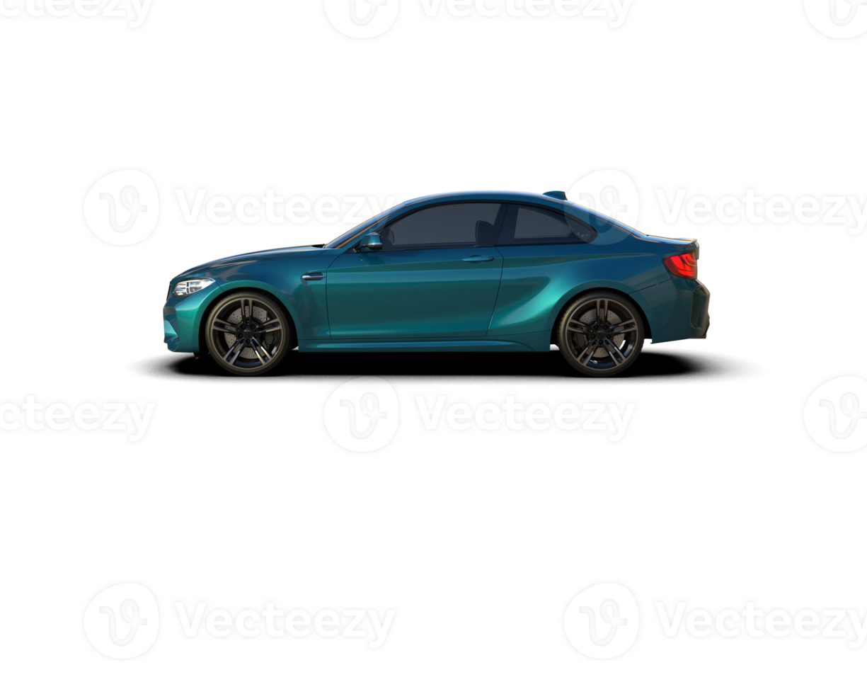 Realistic sport car isolated on background. 3d rendering - illustration png