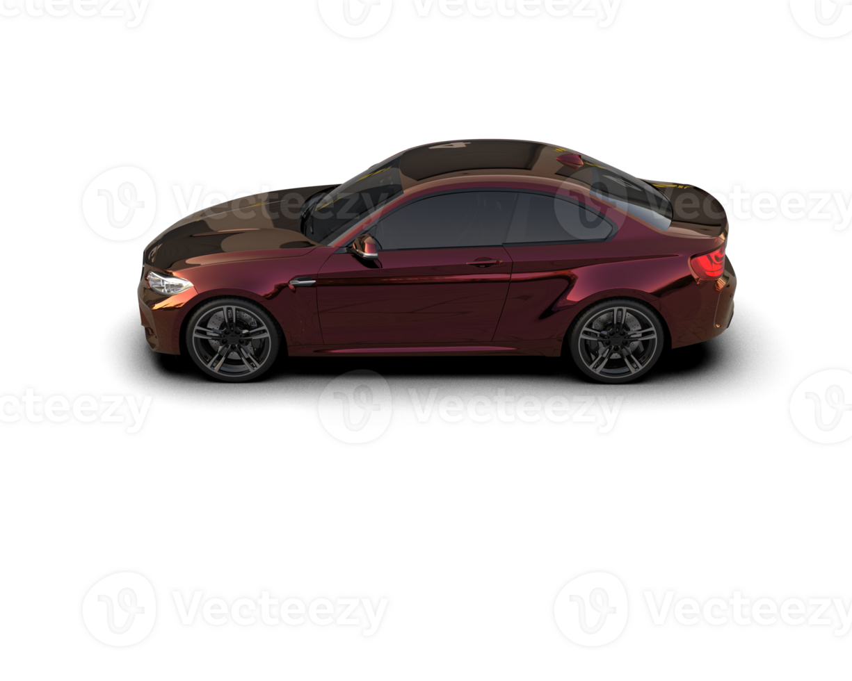 Realistic sport car isolated on background. 3d rendering - illustration png