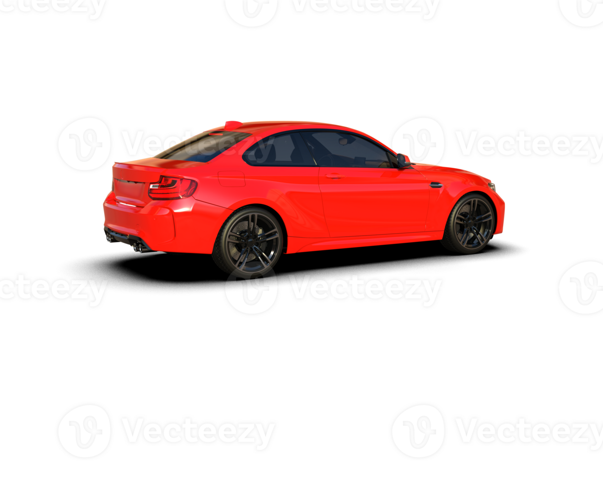 Realistic sport car isolated on background. 3d rendering - illustration png