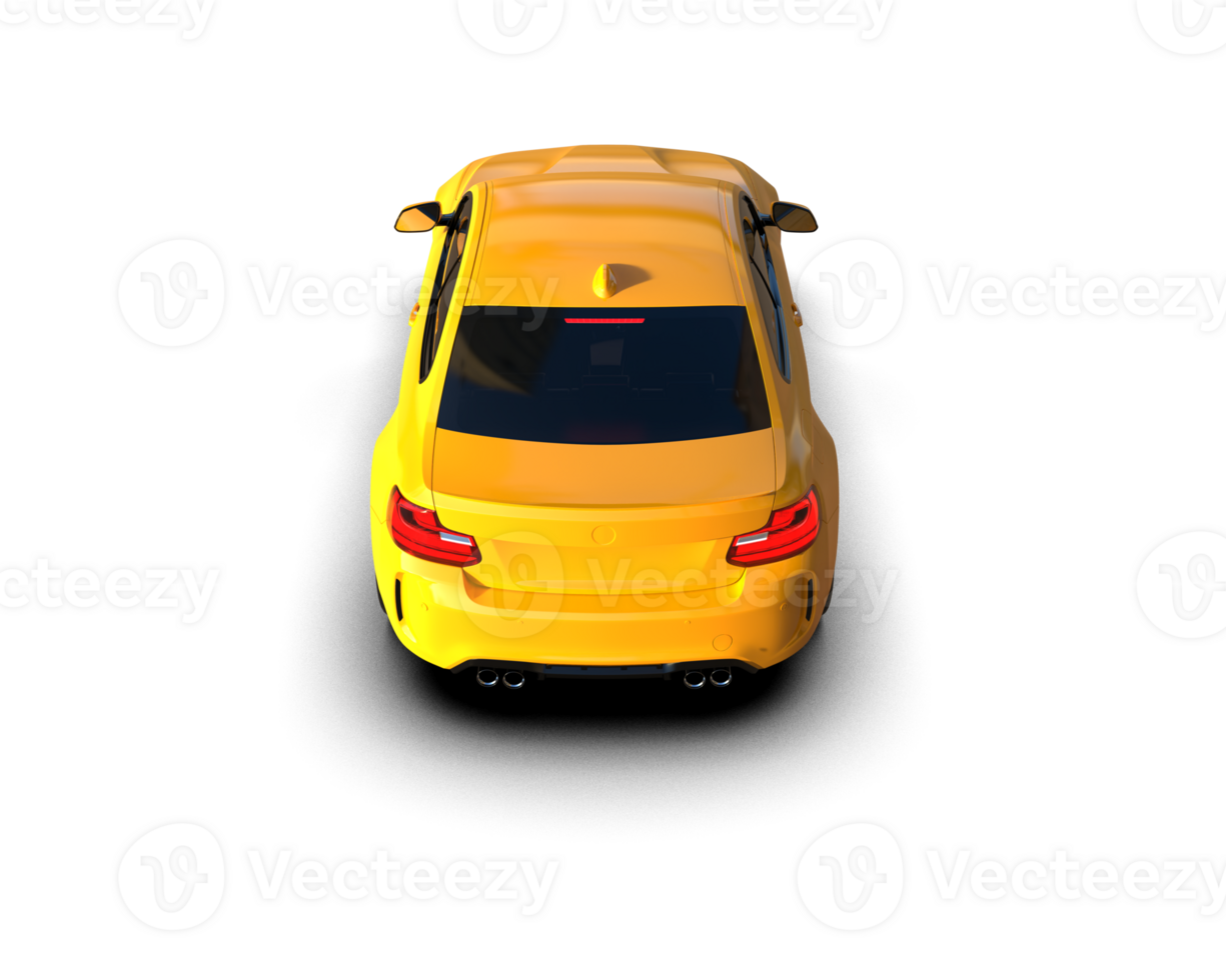 Realistic sport car isolated on background. 3d rendering - illustration png