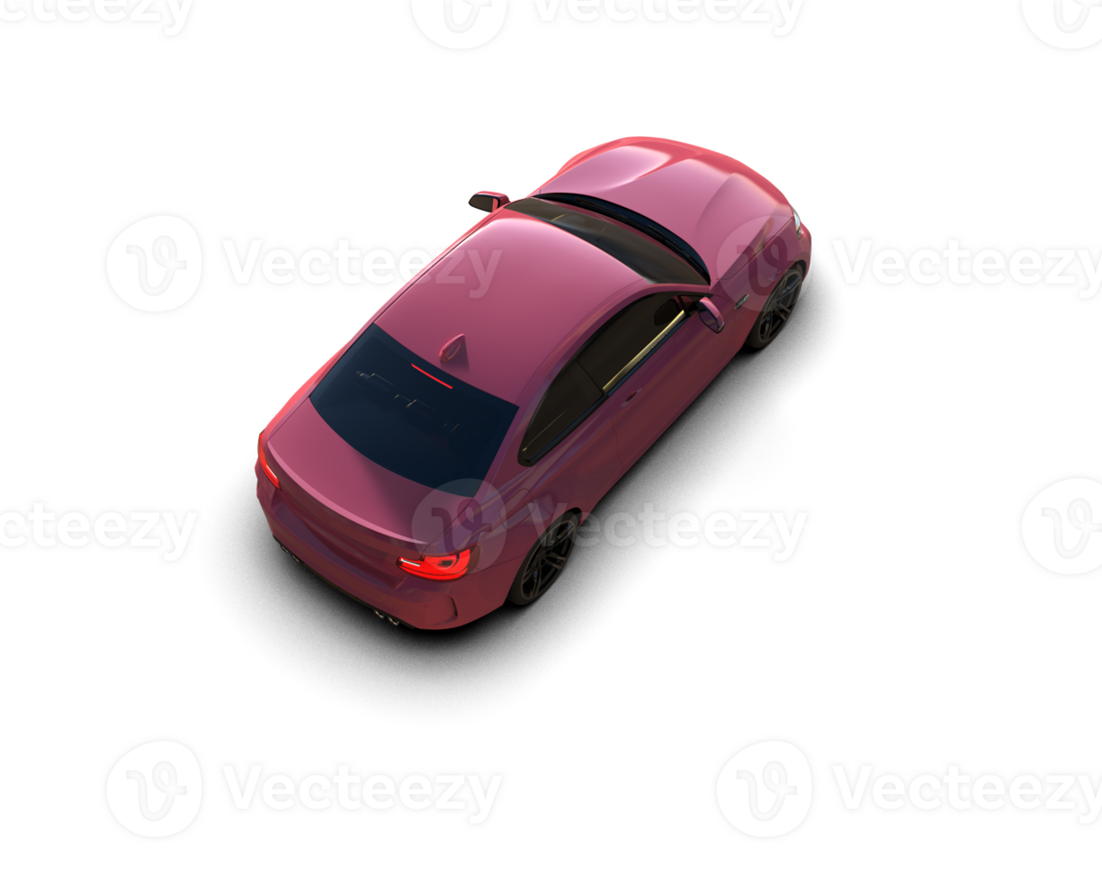 Realistic sport car isolated on background. 3d rendering - illustration png