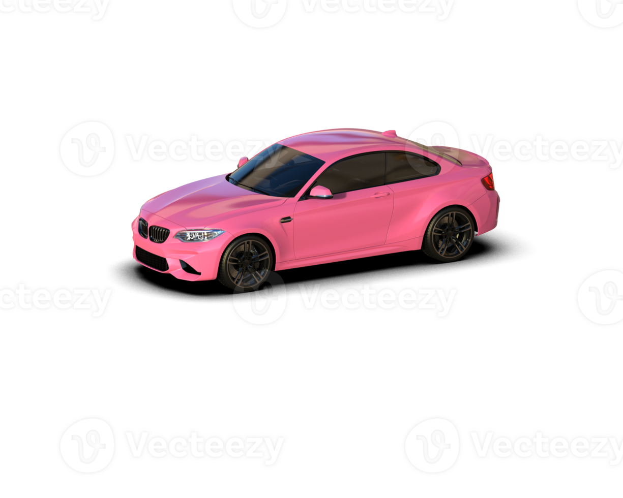 Realistic sport car isolated on background. 3d rendering - illustration png