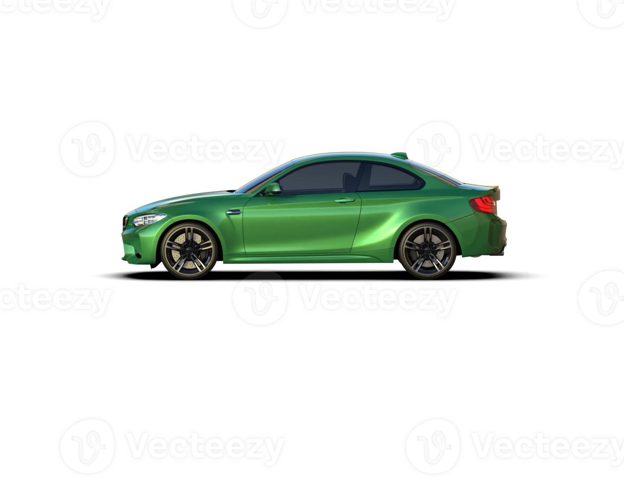 Realistic sport car isolated on background. 3d rendering - illustration png