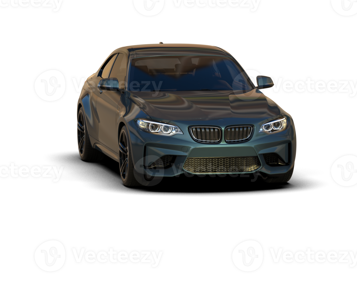 Realistic sport car isolated on background. 3d rendering - illustration png