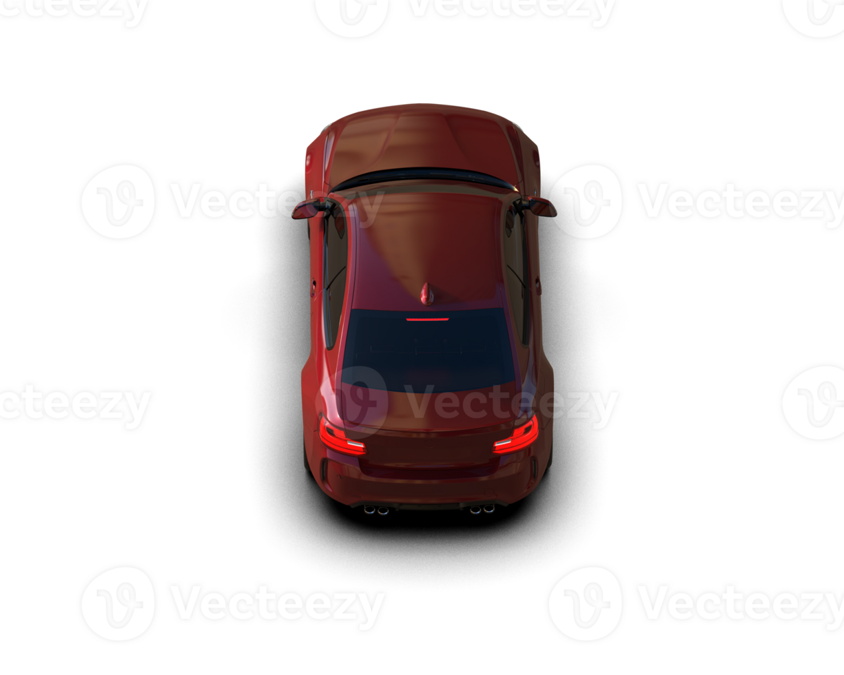 Realistic sport car isolated on background. 3d rendering - illustration png