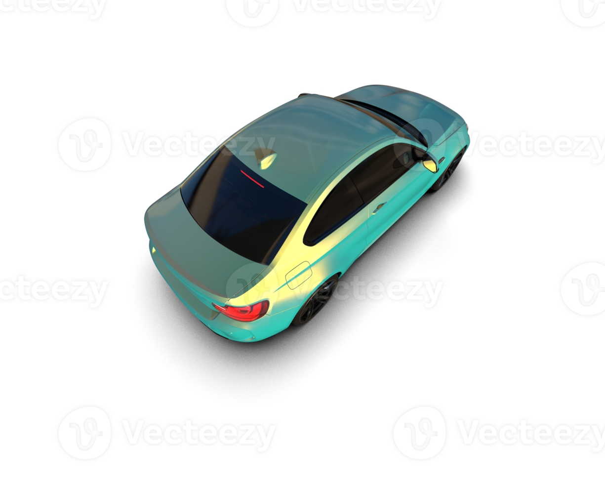 Realistic sport car isolated on background. 3d rendering - illustration png