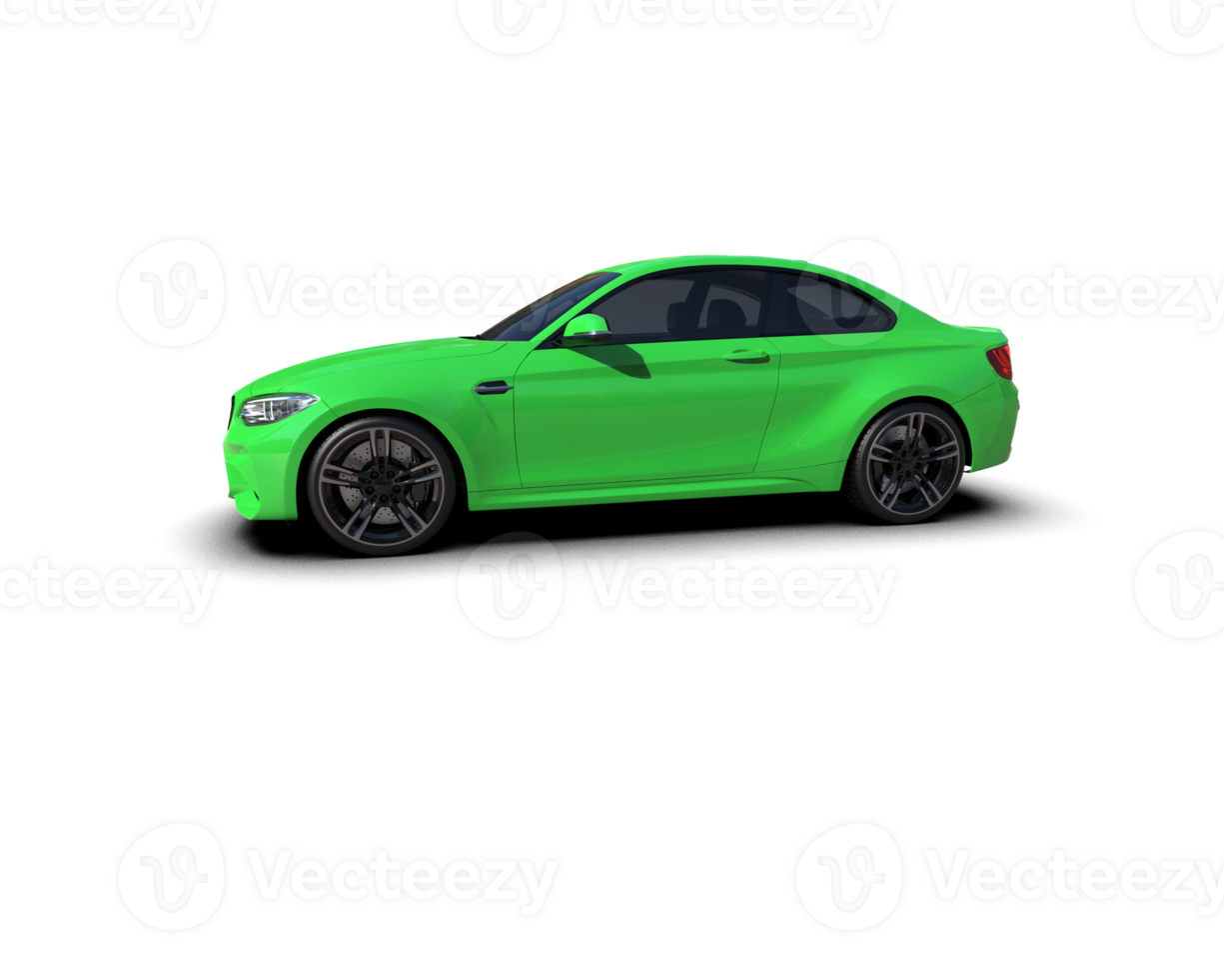 Realistic sport car isolated on background. 3d rendering - illustration png