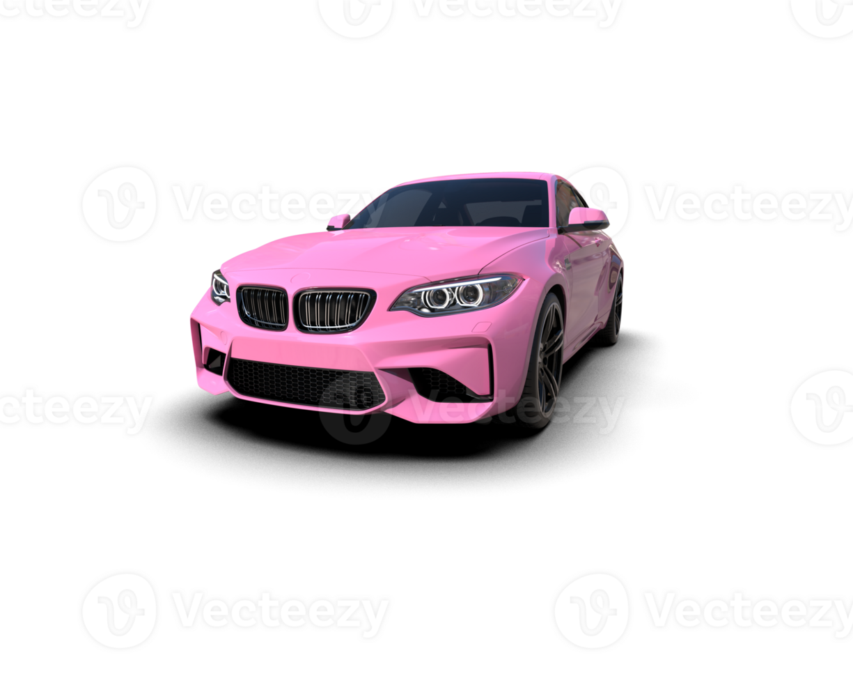 Realistic sport car isolated on background. 3d rendering - illustration png