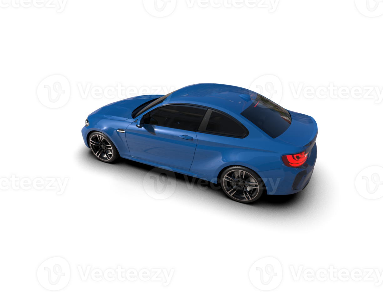 Realistic sport car isolated on background. 3d rendering - illustration png