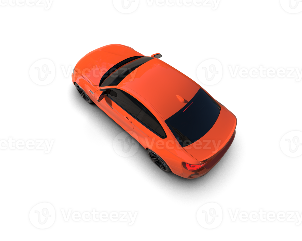 Realistic sport car isolated on background. 3d rendering - illustration png