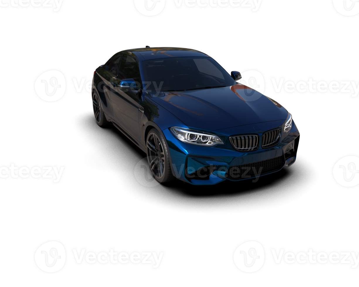 Realistic sport car isolated on background. 3d rendering - illustration png