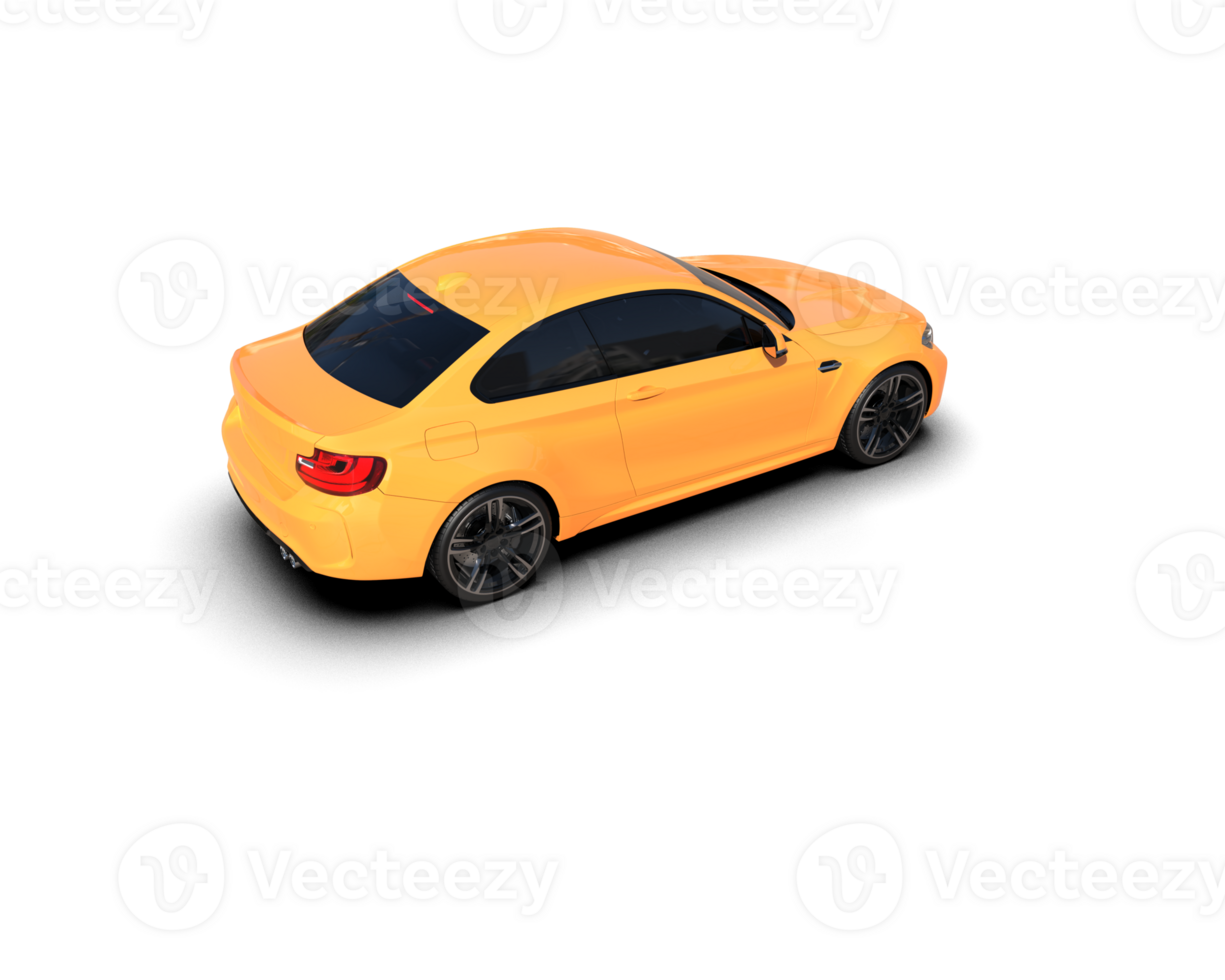Realistic sport car isolated on background. 3d rendering - illustration png