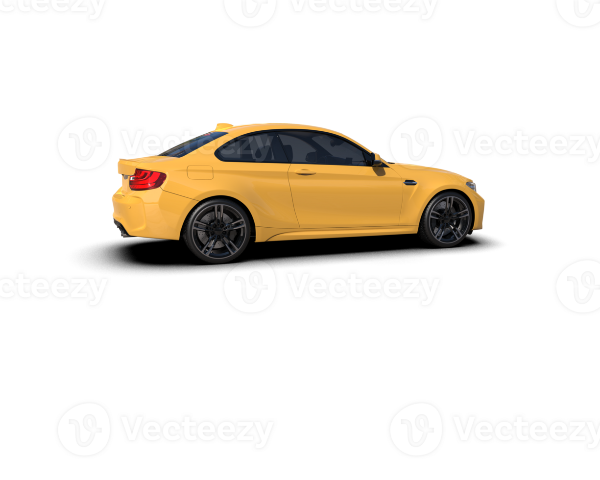 Realistic sport car isolated on background. 3d rendering - illustration png