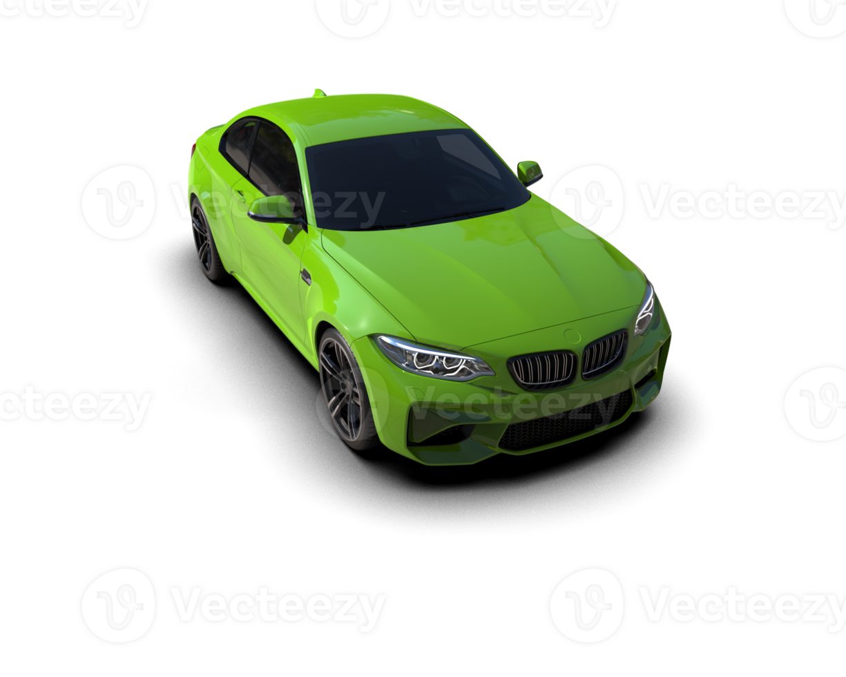 Realistic sport car isolated on background. 3d rendering - illustration png