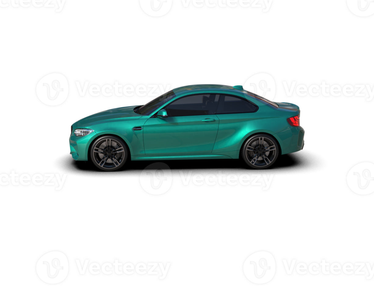 Realistic sport car isolated on background. 3d rendering - illustration png