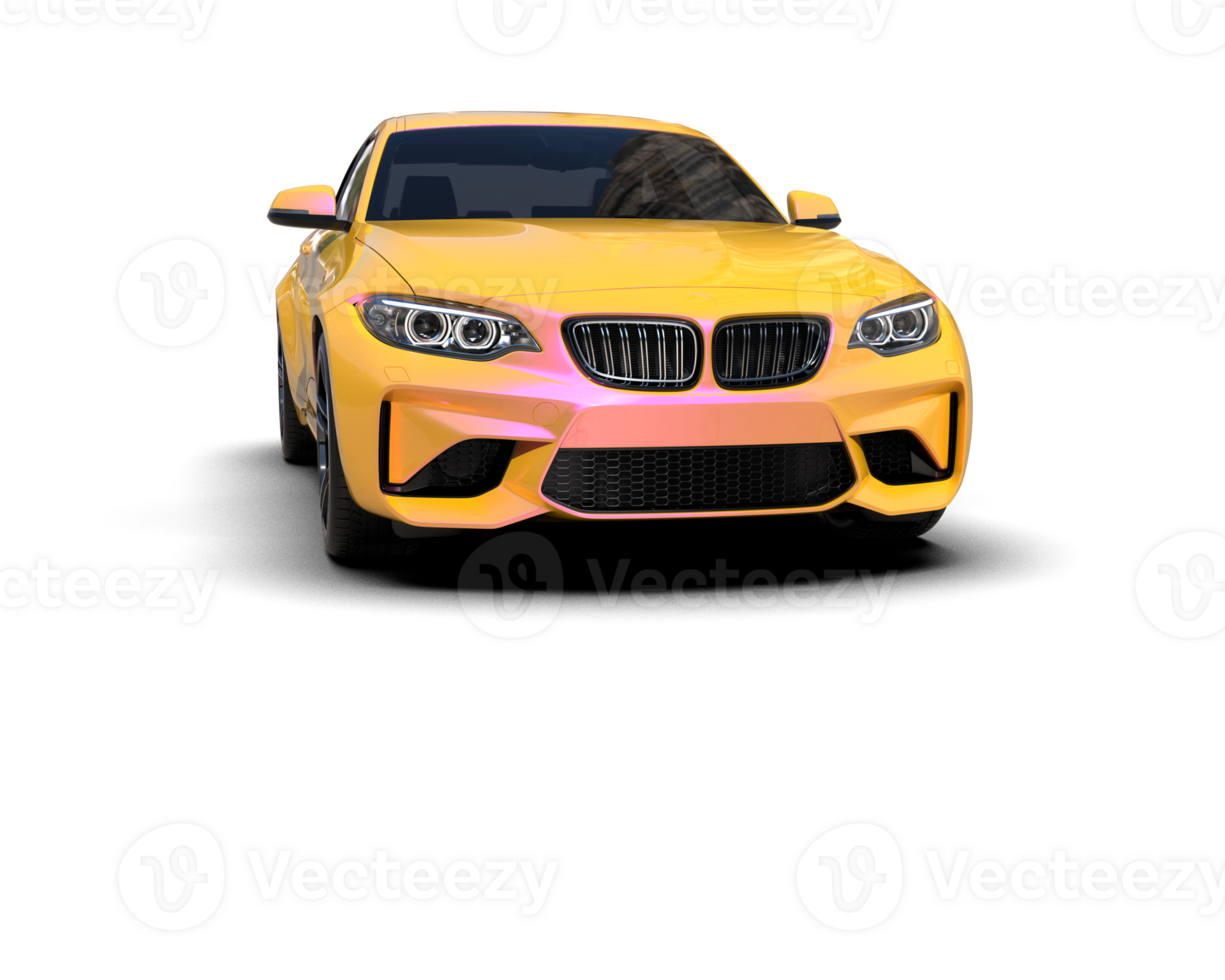 Realistic sport car isolated on background. 3d rendering - illustration png