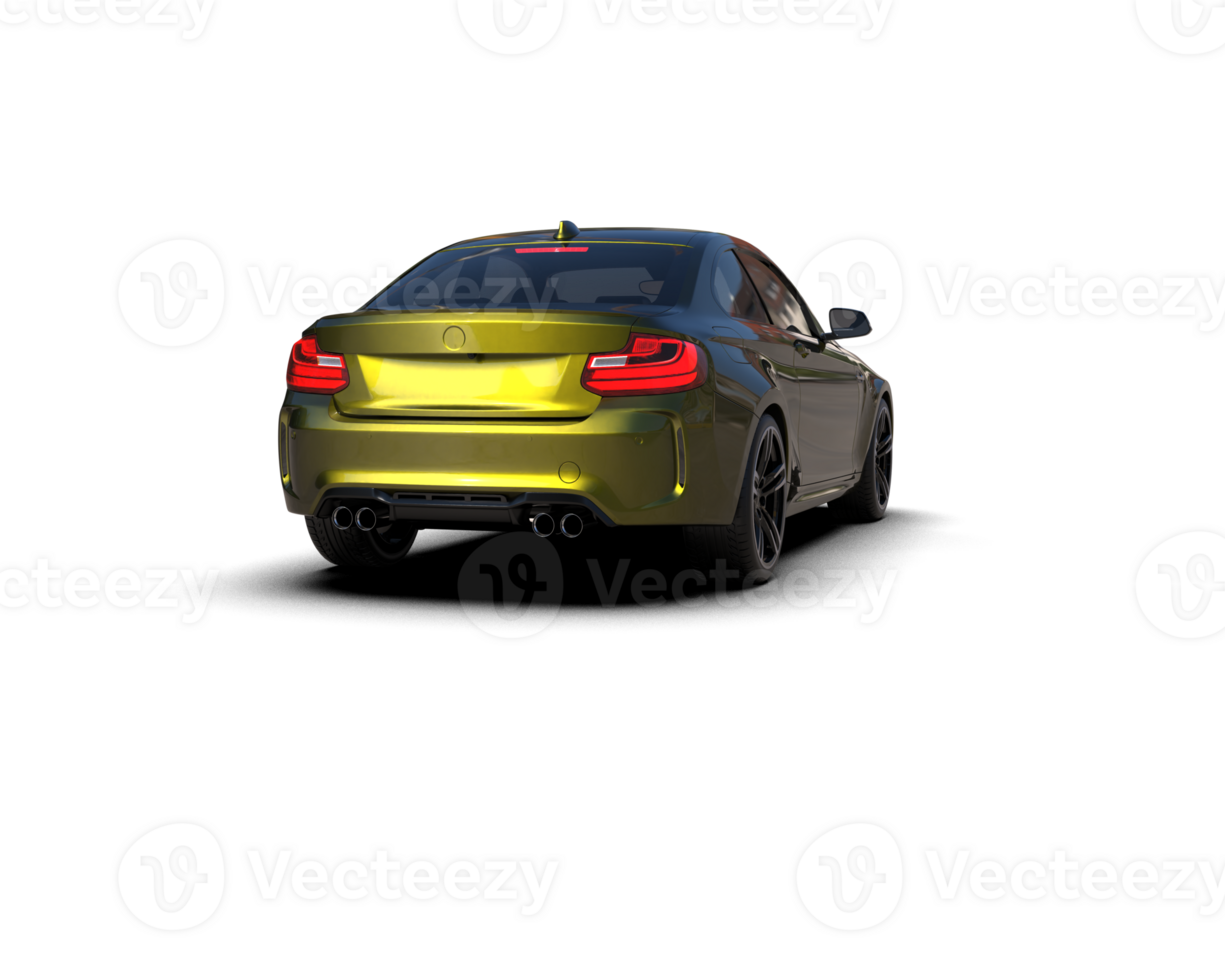 Realistic sport car isolated on background. 3d rendering - illustration png