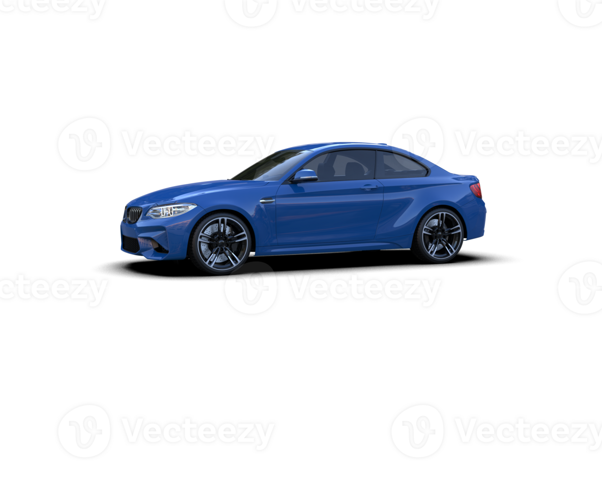Realistic sport car isolated on background. 3d rendering - illustration png