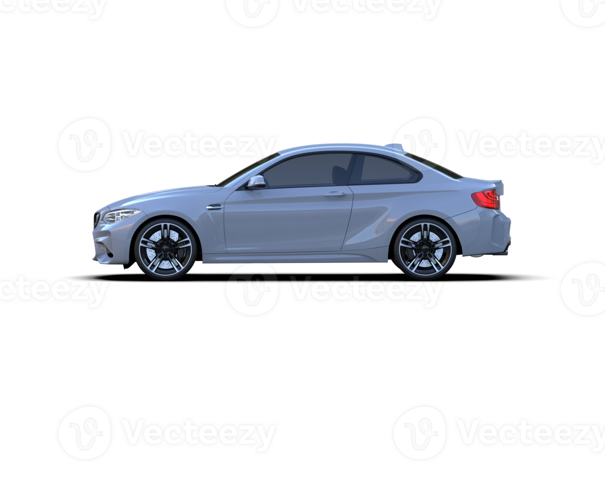 Realistic sport car isolated on background. 3d rendering - illustration png