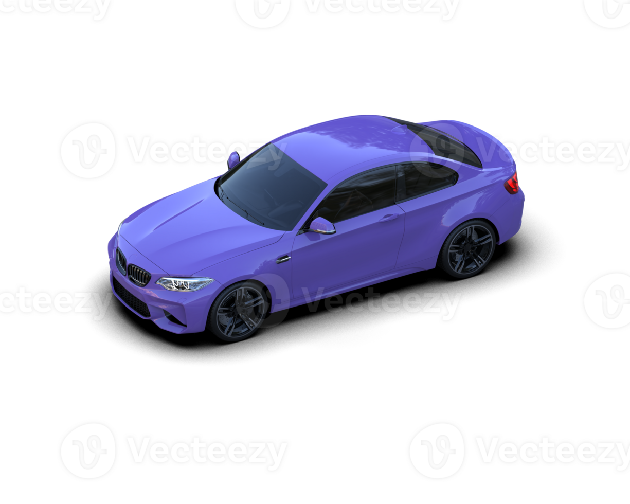 Realistic sport car isolated on background. 3d rendering - illustration png