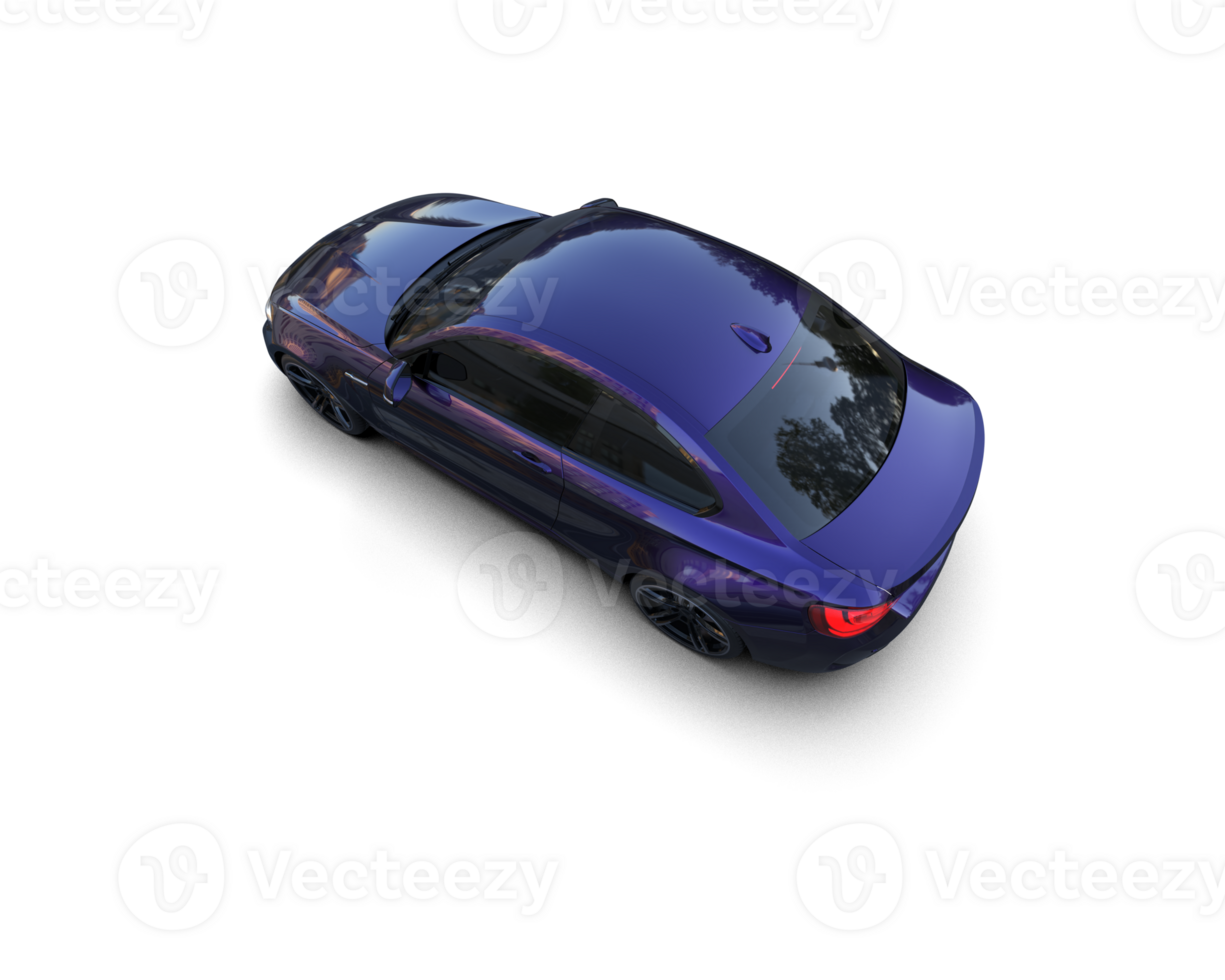 Realistic sport car isolated on background. 3d rendering - illustration png
