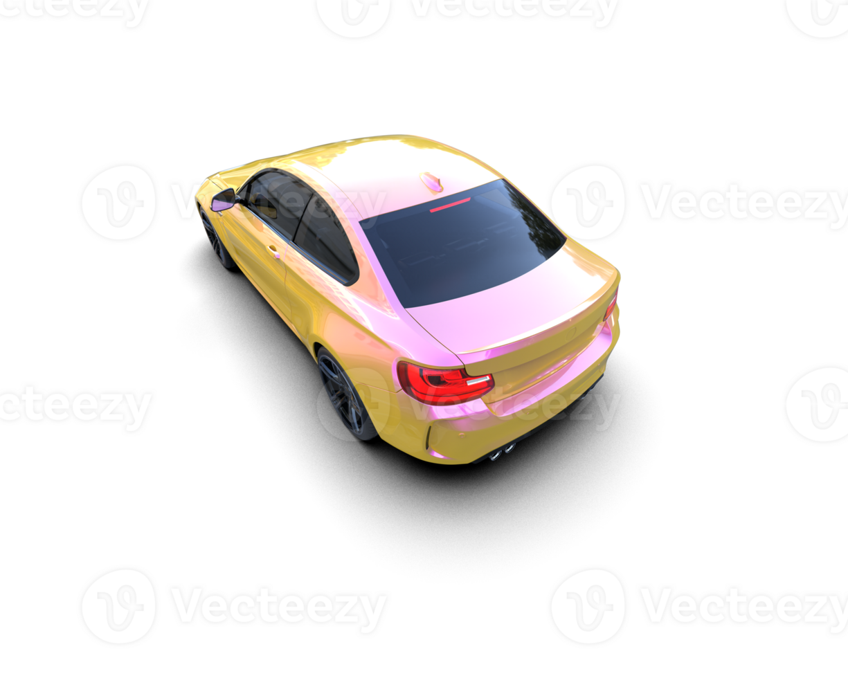 Realistic sport car isolated on background. 3d rendering - illustration png