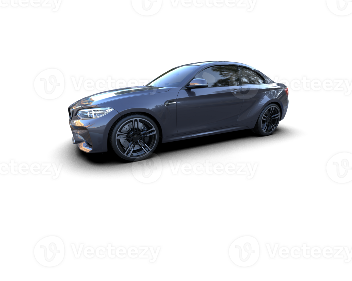 Realistic sport car isolated on background. 3d rendering - illustration png