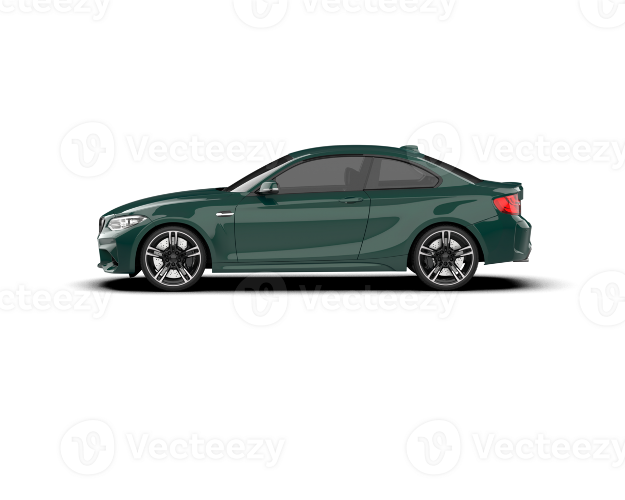 Realistic sport car isolated on background. 3d rendering - illustration png