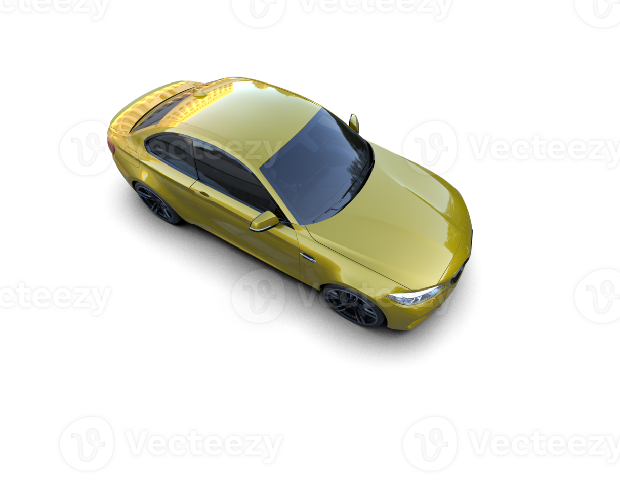 Realistic sport car isolated on background. 3d rendering - illustration png