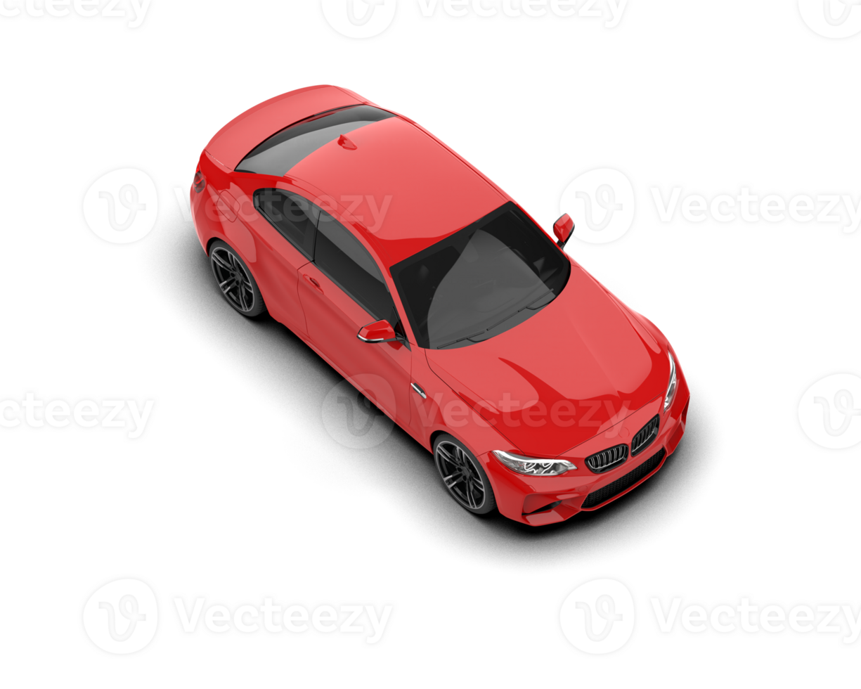 Realistic sport car isolated on background. 3d rendering - illustration png