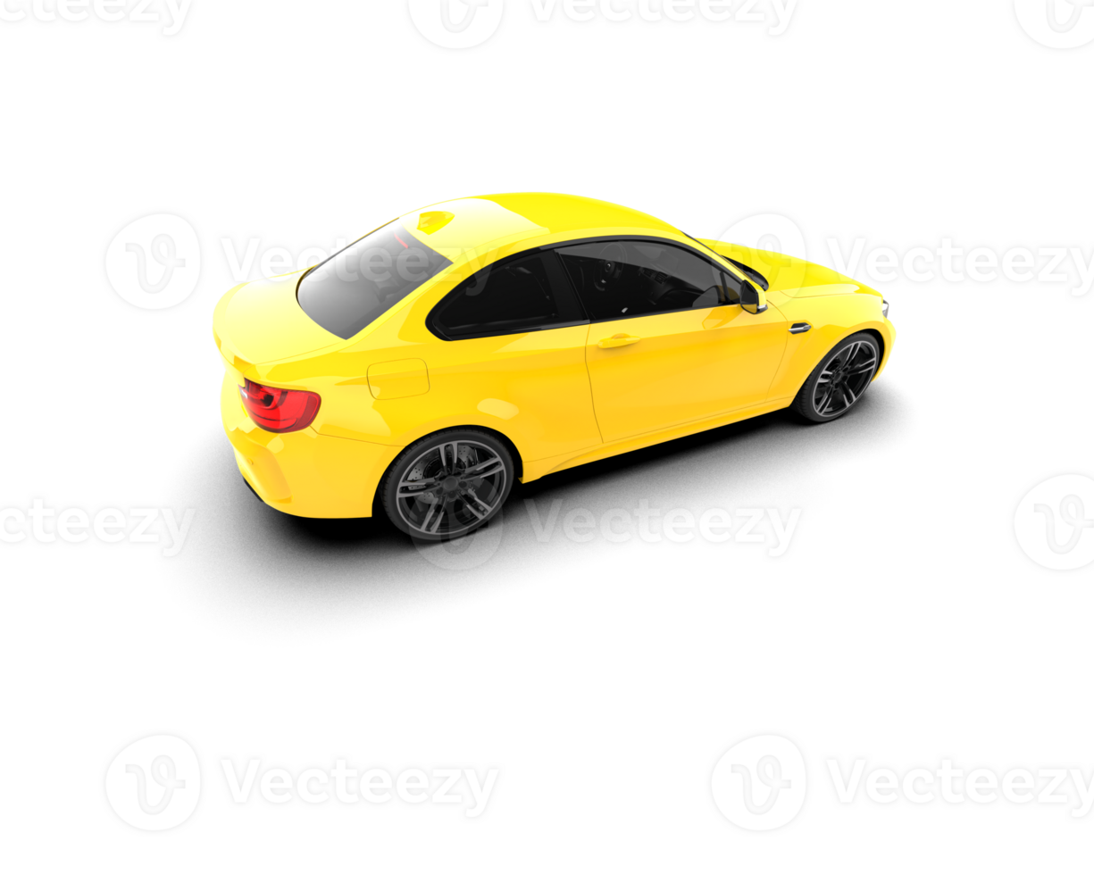 Realistic sport car isolated on background. 3d rendering - illustration png