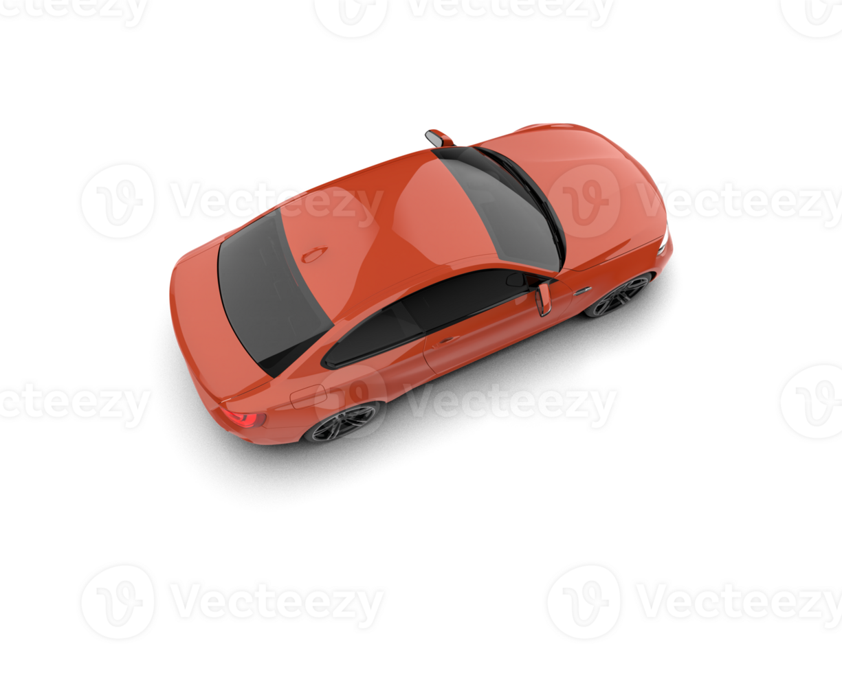 Realistic sport car isolated on background. 3d rendering - illustration png