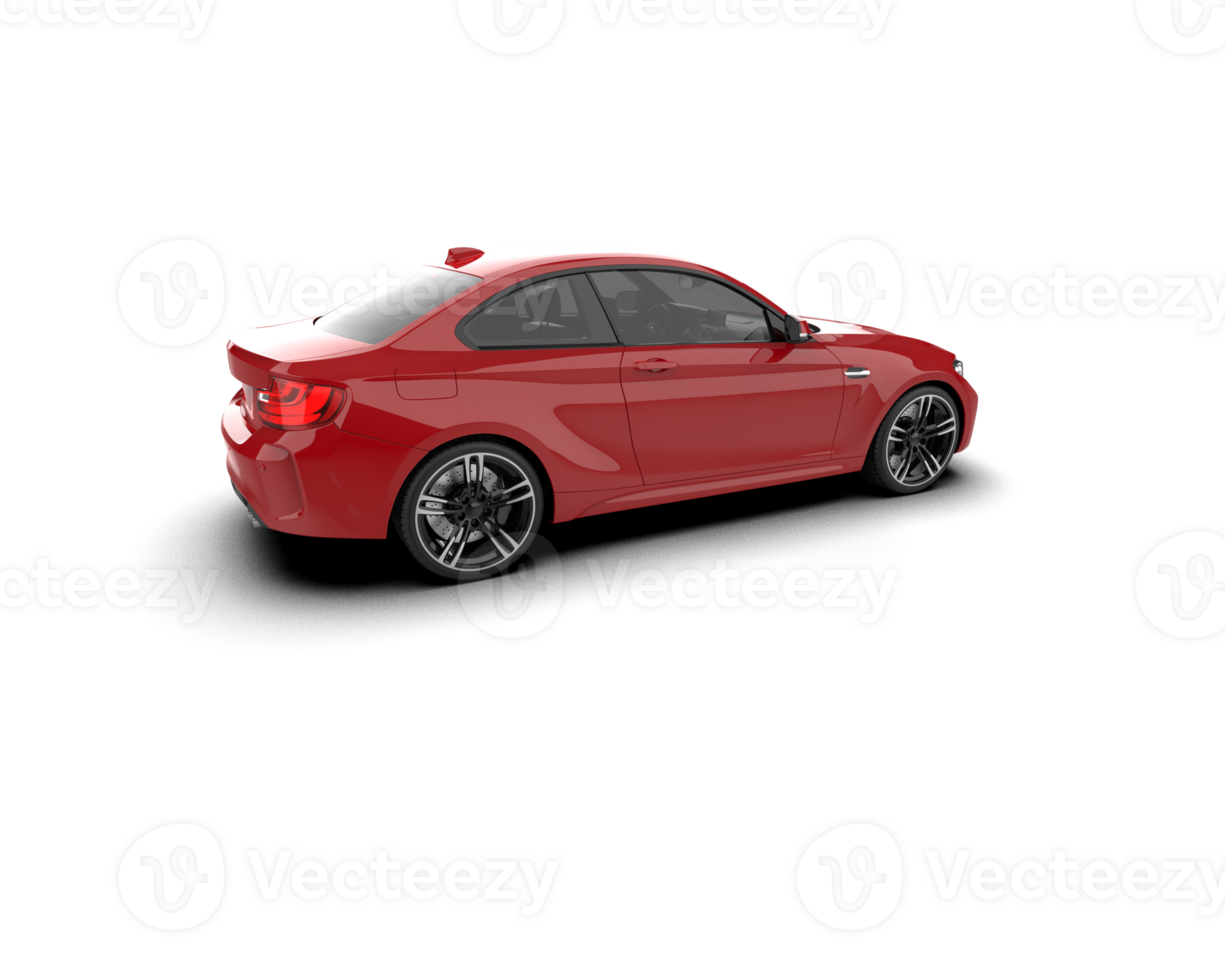 Realistic sport car isolated on background. 3d rendering - illustration png
