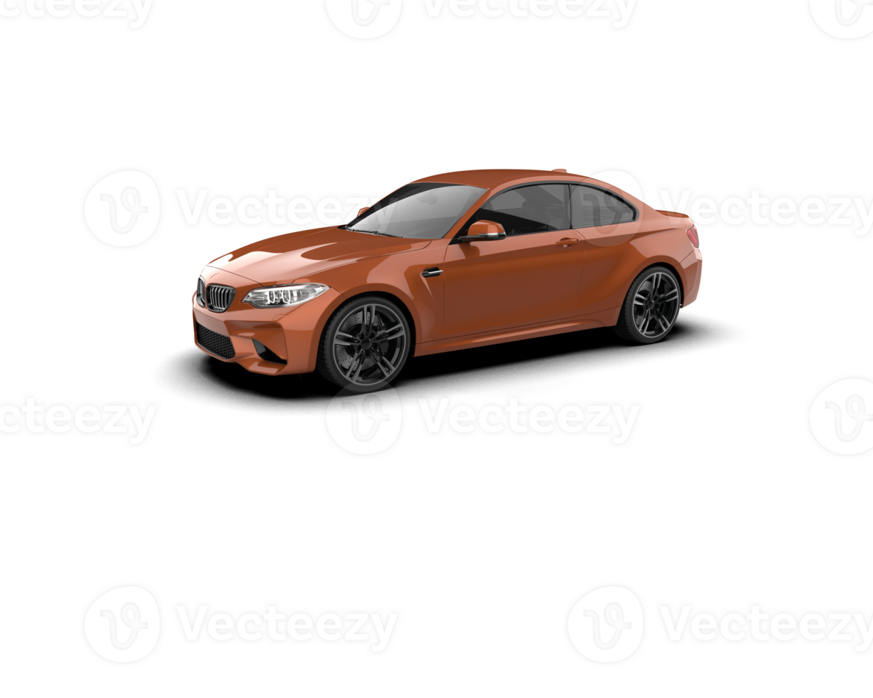 Realistic sport car isolated on background. 3d rendering - illustration png