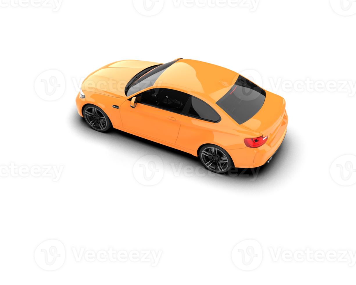 Realistic sport car isolated on background. 3d rendering - illustration png