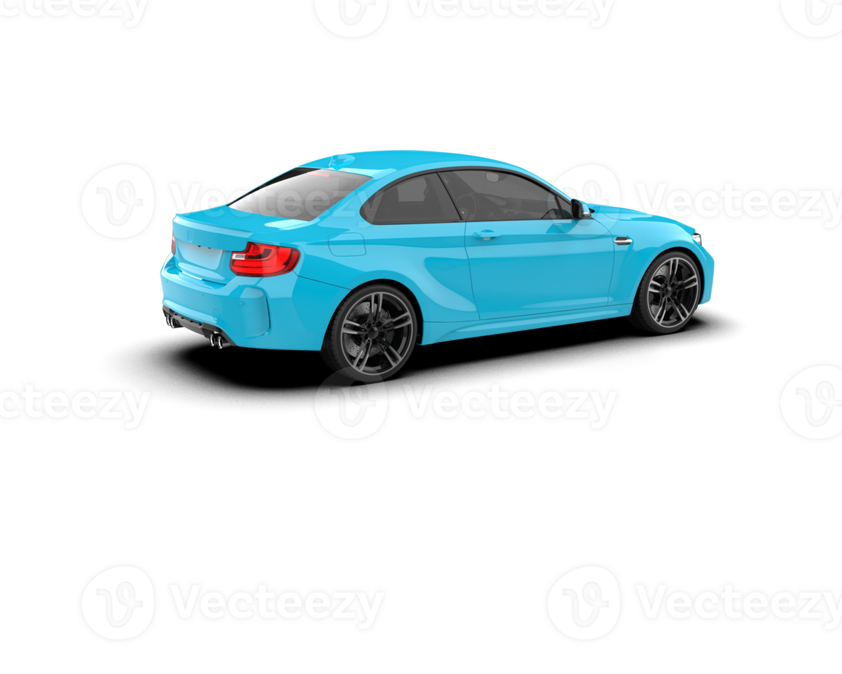Realistic sport car isolated on background. 3d rendering - illustration png