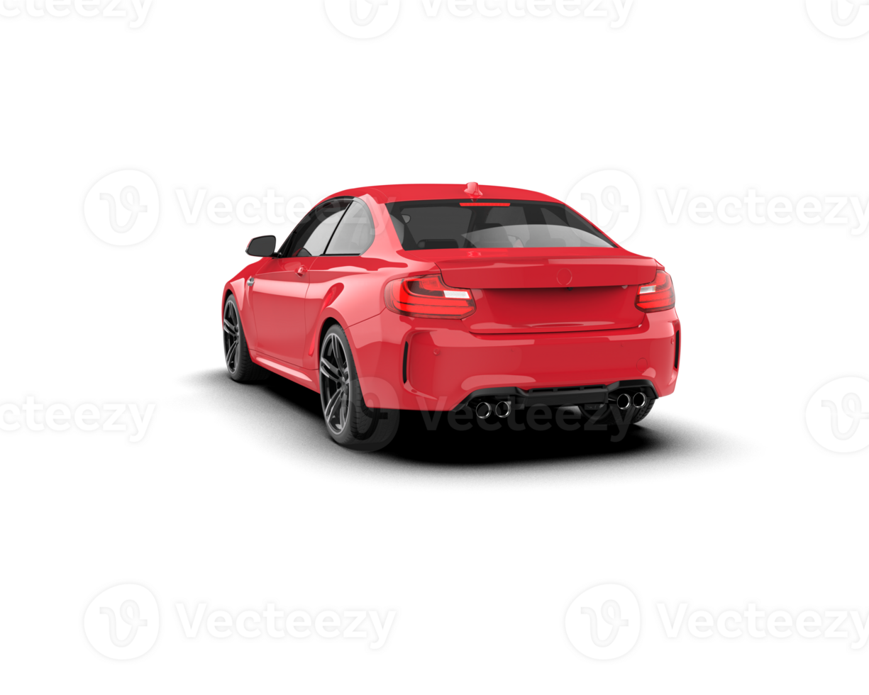 Realistic sport car isolated on background. 3d rendering - illustration png