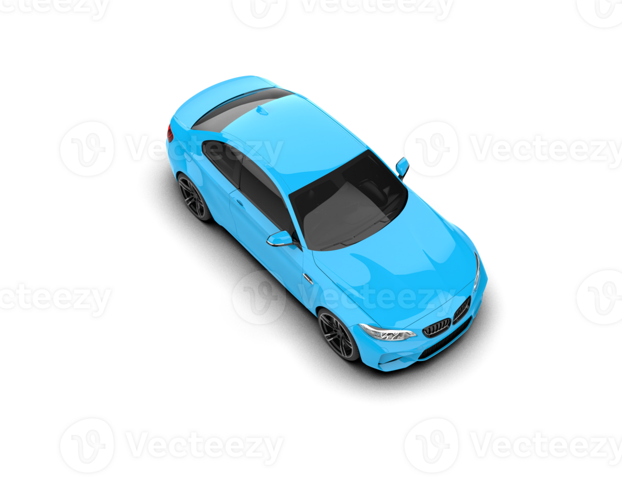 Realistic sport car isolated on background. 3d rendering - illustration png