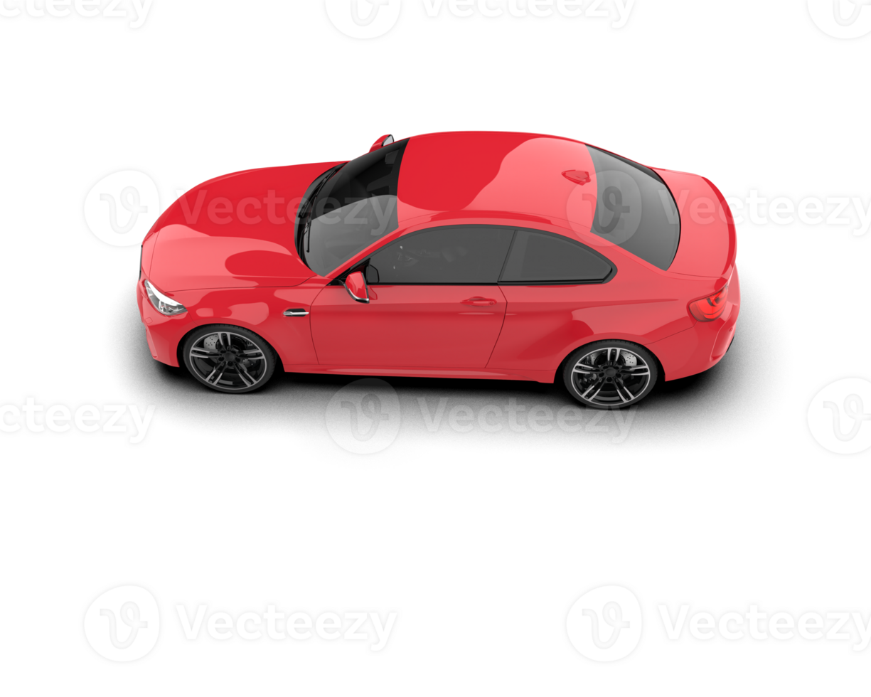 Realistic sport car isolated on background. 3d rendering - illustration png