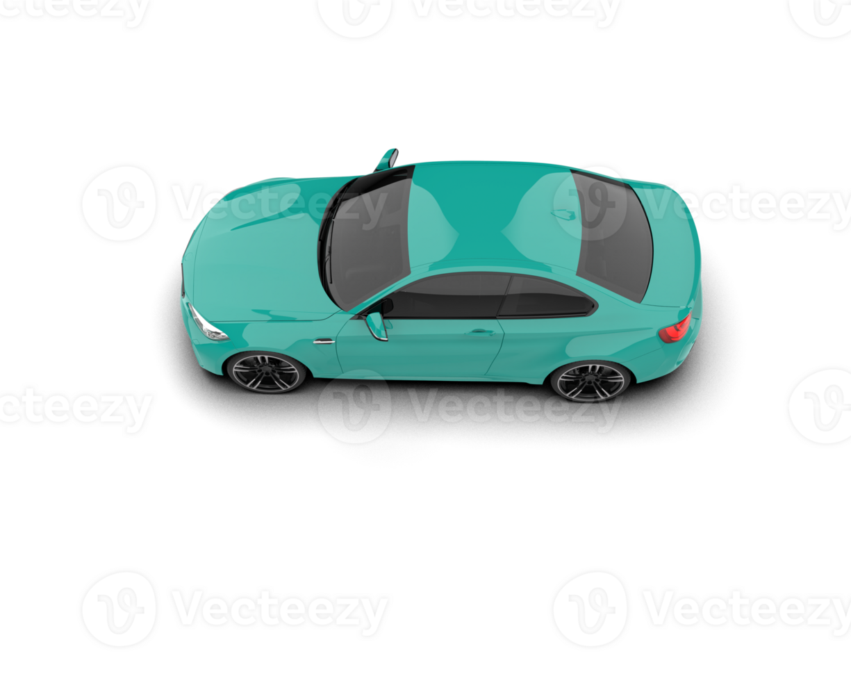 Realistic sport car isolated on background. 3d rendering - illustration png