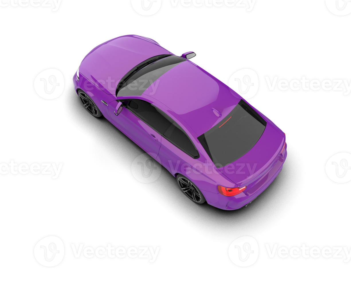 Realistic sport car isolated on background. 3d rendering - illustration png