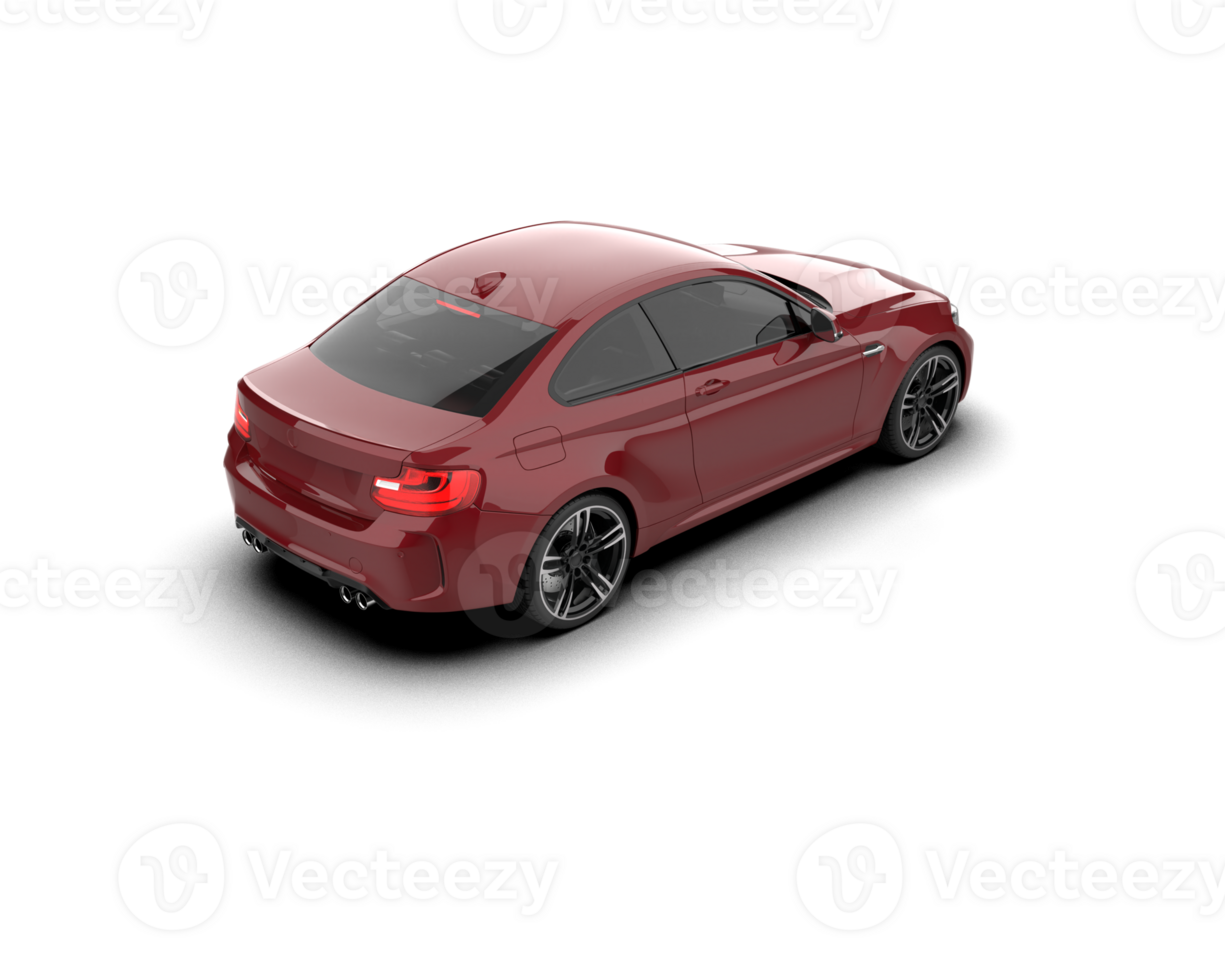Realistic sport car isolated on background. 3d rendering - illustration png