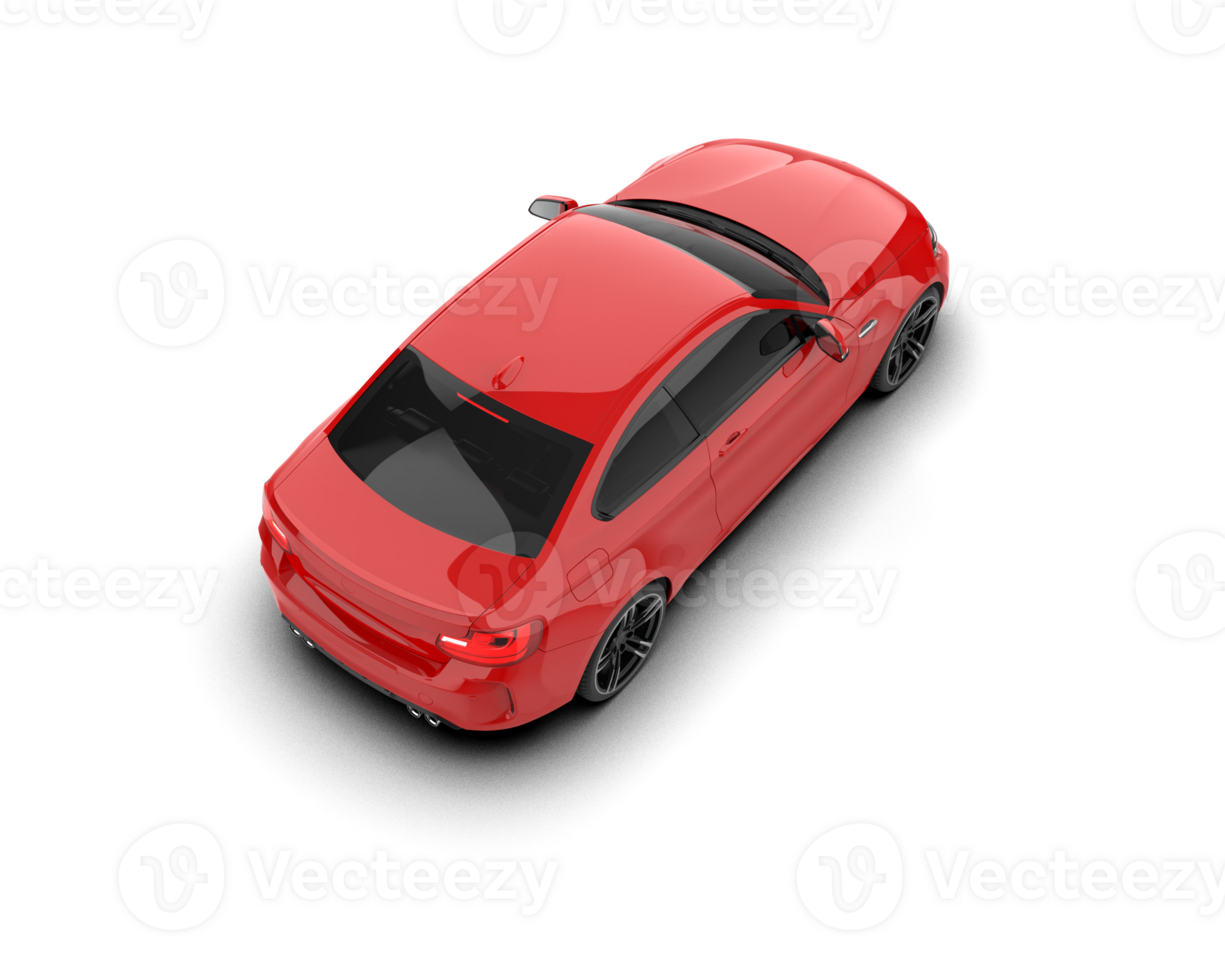 Realistic sport car isolated on background. 3d rendering - illustration png