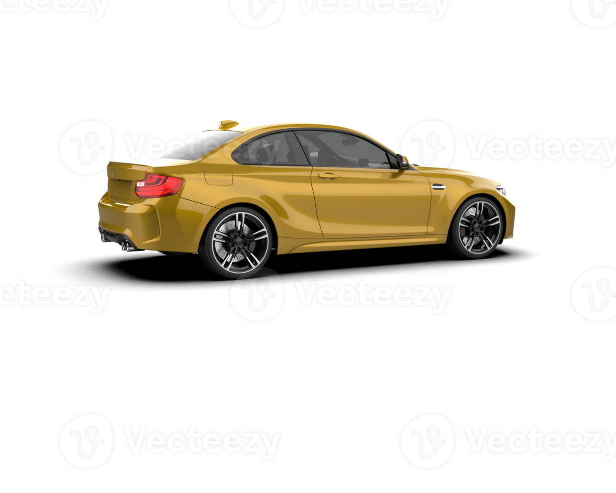 Realistic sport car isolated on background. 3d rendering - illustration png