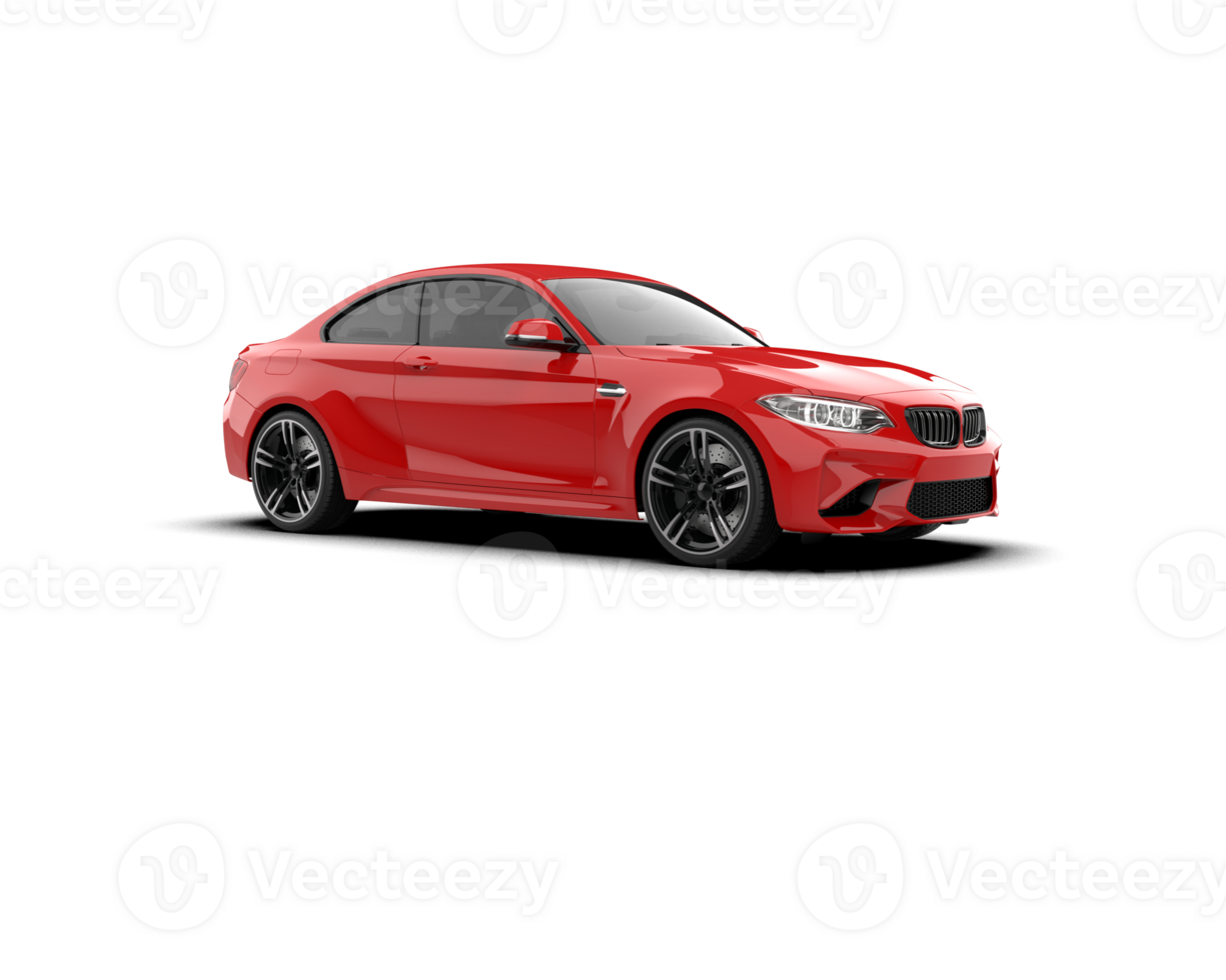 Realistic sport car isolated on background. 3d rendering - illustration png