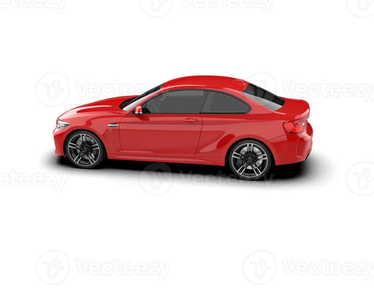 Realistic sport car isolated on background. 3d rendering - illustration png
