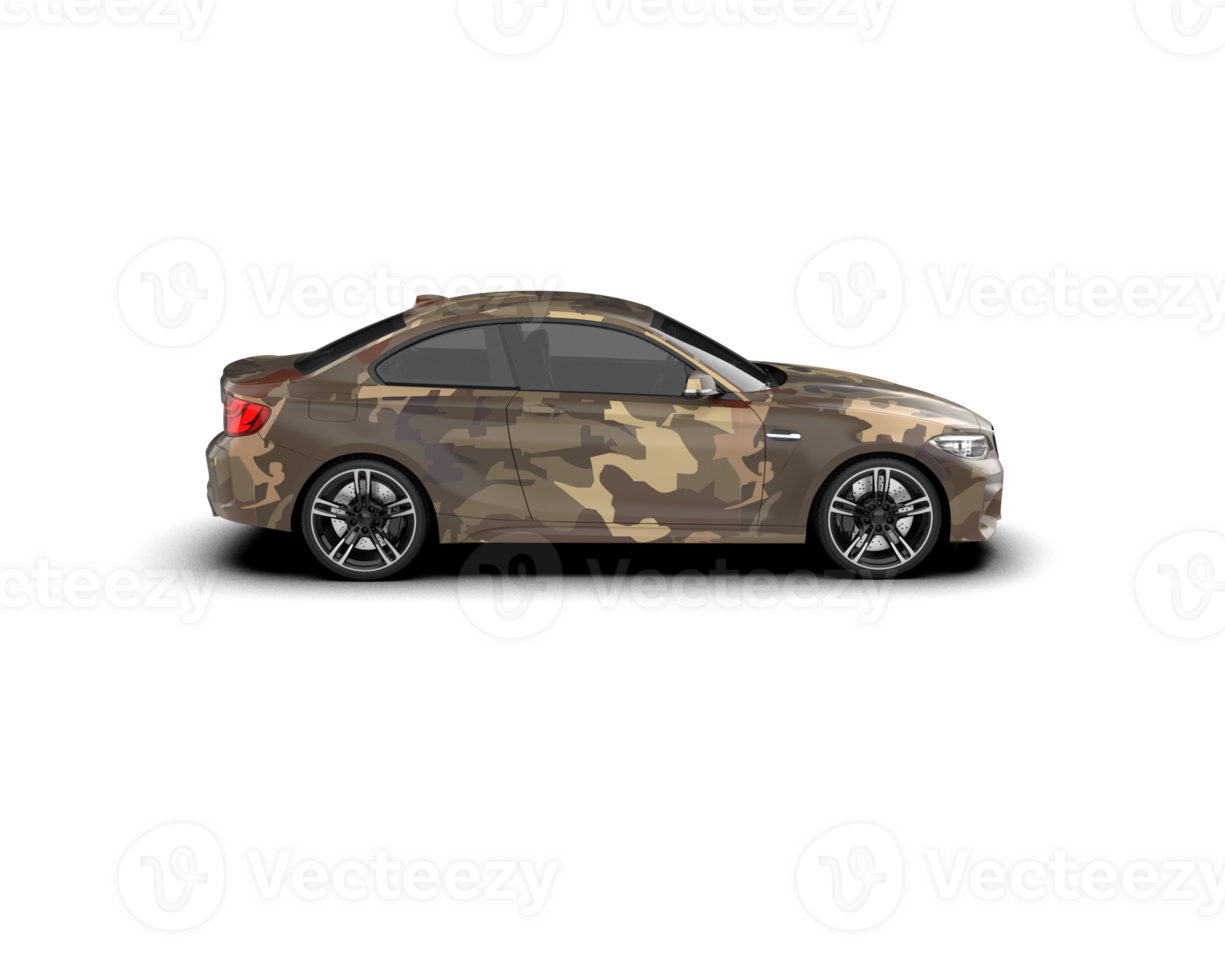 Realistic sport car isolated on background. 3d rendering - illustration png