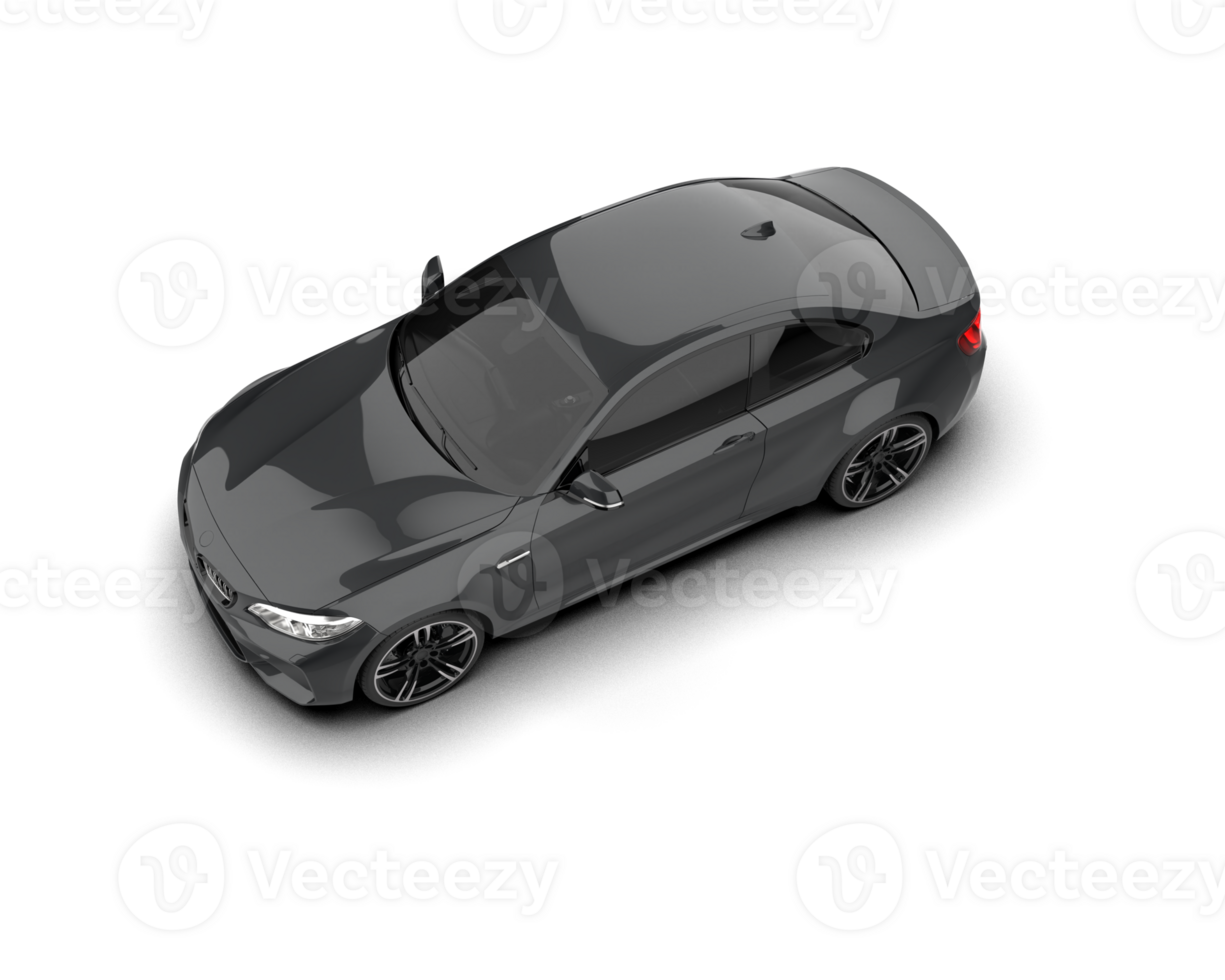 Realistic sport car isolated on background. 3d rendering - illustration png