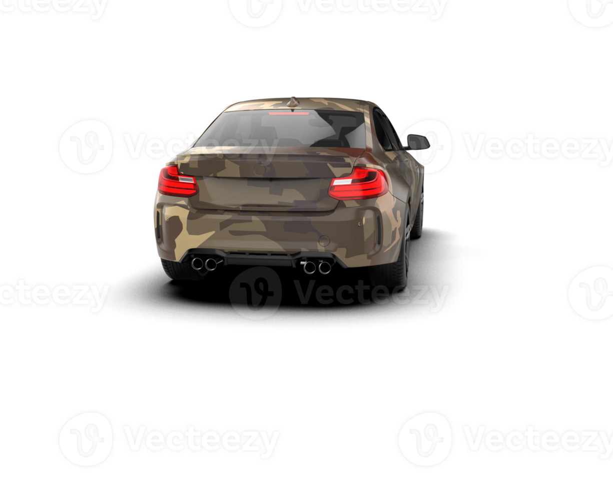 Realistic sport car isolated on background. 3d rendering - illustration png