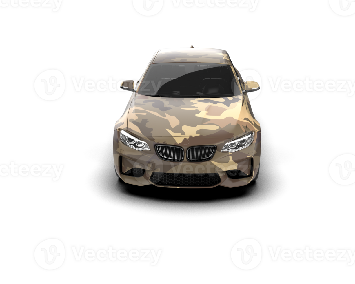 Realistic sport car isolated on background. 3d rendering - illustration png